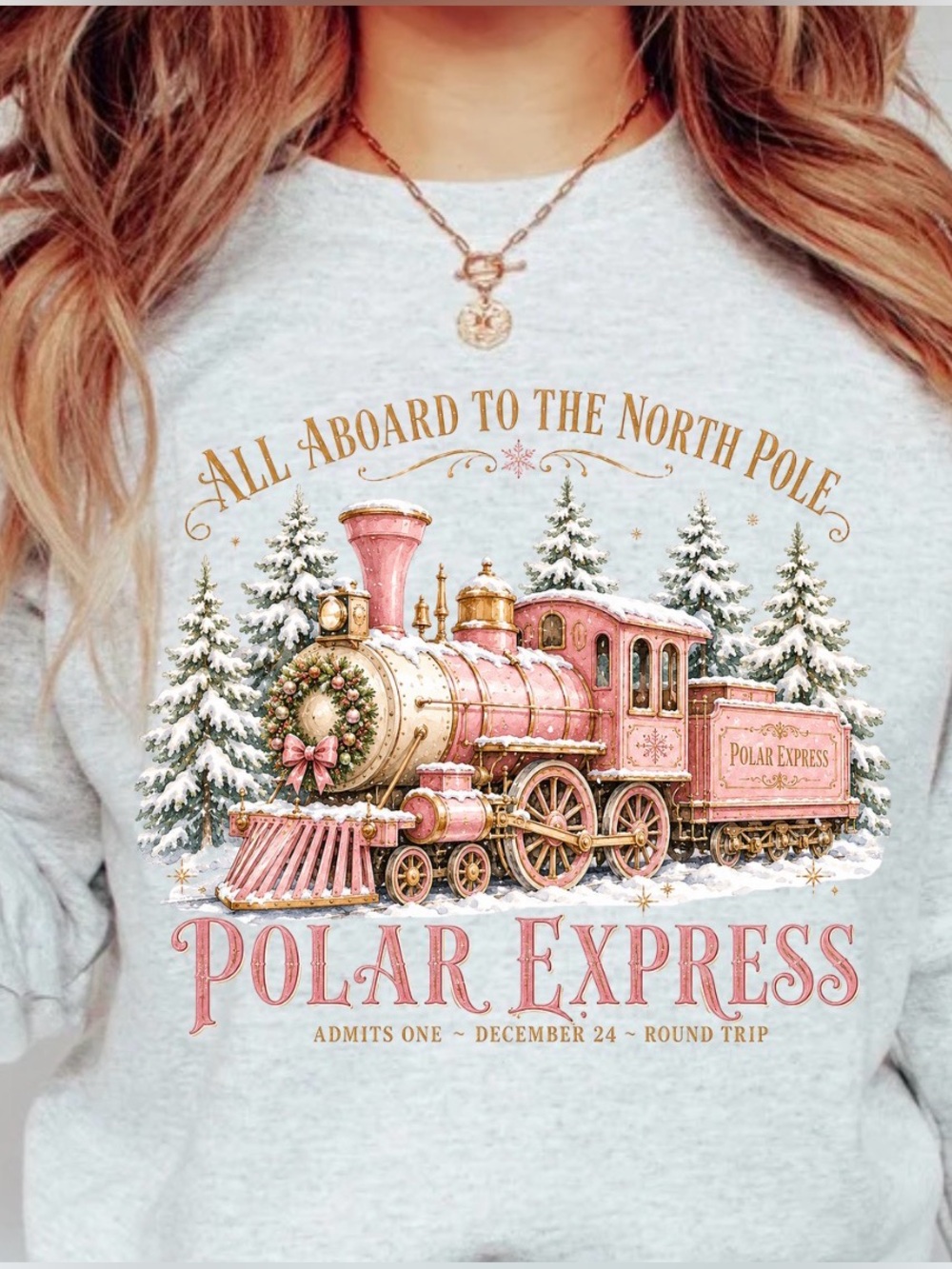 NEW Polar Express Graphic Sweatshirt S-5X